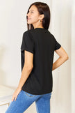 Simply Love Expensive Difficult Graphic Cuffed Short Sleeve Shirt  Style Ratio