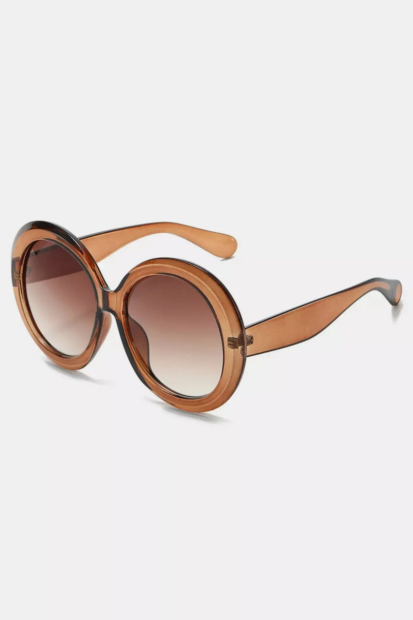 Oversized Round Frame Fashion Sunglasses  Style Ratio