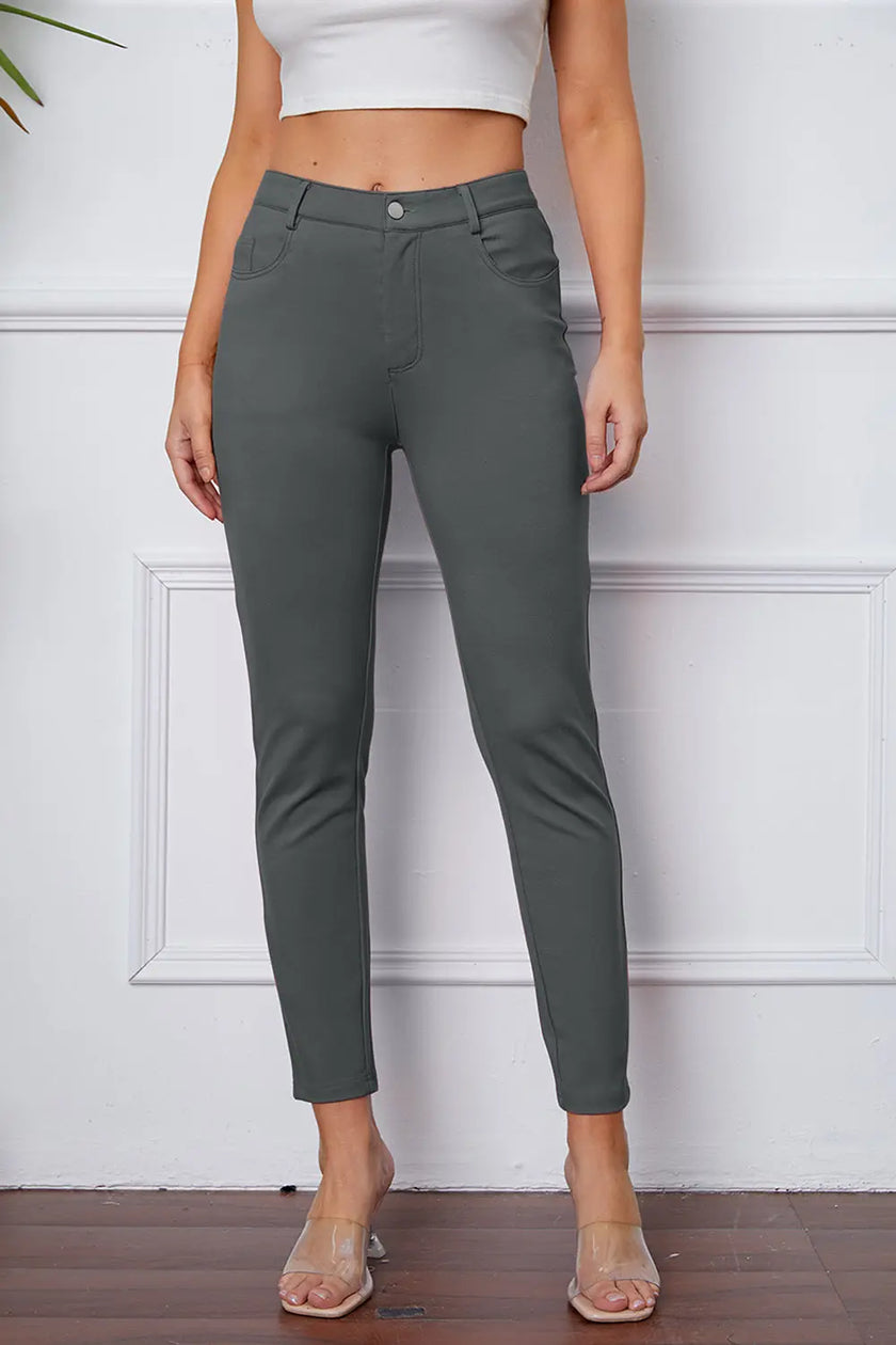 Basic Bae Stretchy Stitch Pants  Style Ratio