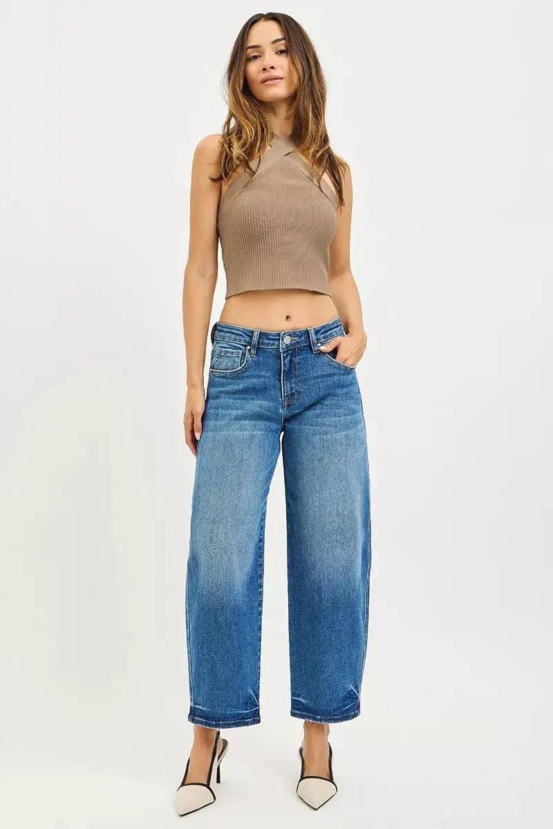 RISEN Slouchy Cropped Barrel Jeans  Style Ratio