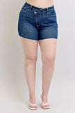 Judy Blue High Waist Criss-Cross Waistband Denim Shorts  Style Ratio