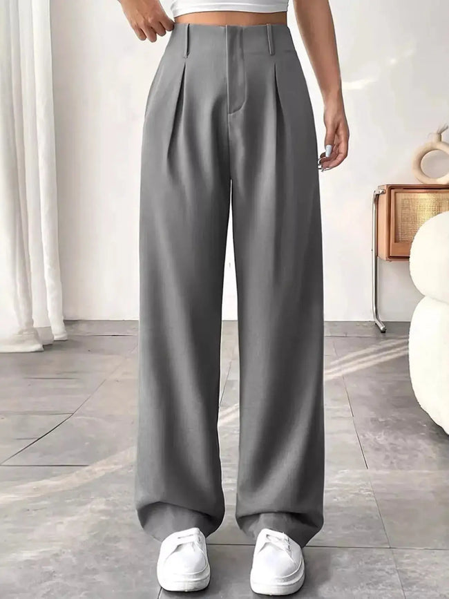 Wide Leg Pleated Pants  Style Ratio