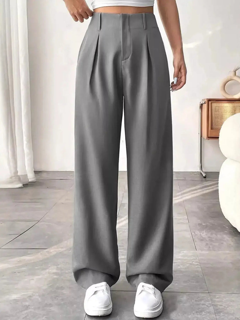 Wide Leg Pleated Pants  Style Ratio