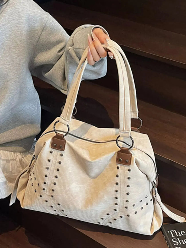 Studded Vintage-Style Handbag  Style Ratio
