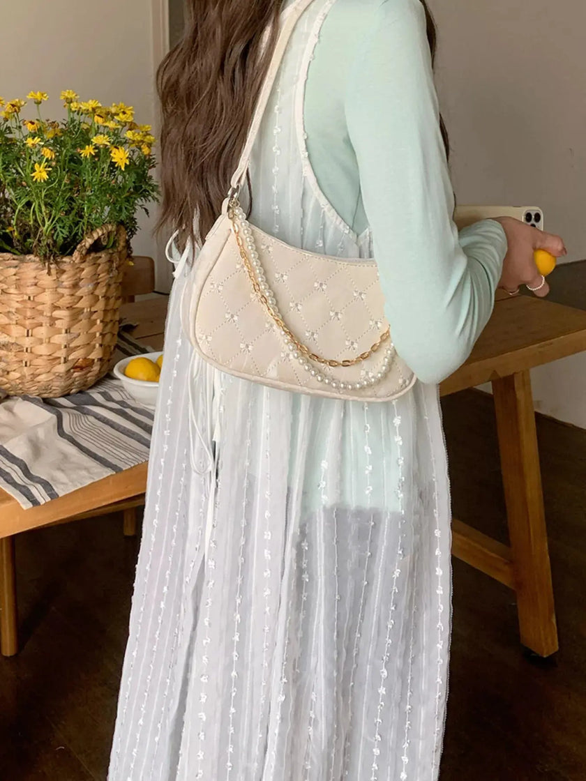 Pearl Chain Shoulder Bag  Style Ratio