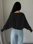 Cropped Knit Open Front Cardigan  Style Ratio