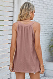 Openwork Round Neck Wide Strap Tank  Style Ratio