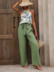 Printed Tank Top and Wide Leg Pants Set  Style Ratio