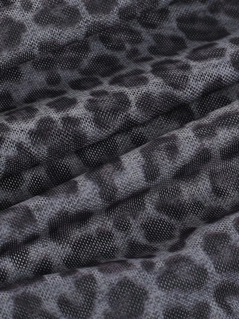 Sheer Leopard Print Cami  Style Ratio