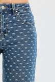 RISEN High Rise Wide Leg Bow Embroidered Jeans  Style Ratio