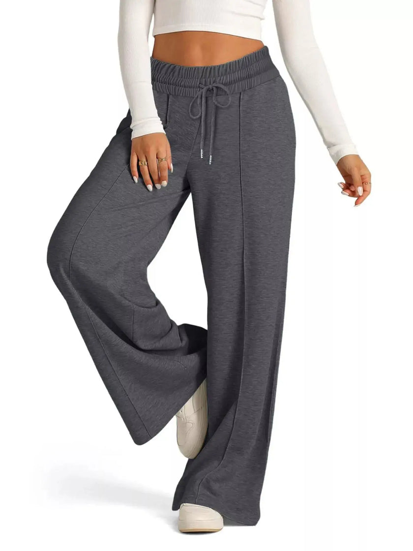 Wide Leg Drawstring Pants  Style Ratio