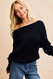 BiBi Waffle Knit Off Shoulder Top  Style Ratio
