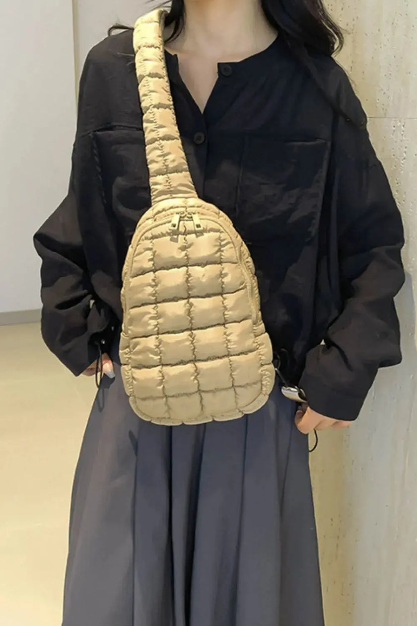 Quilted Nylon Crossbody Bag  Style Ratio