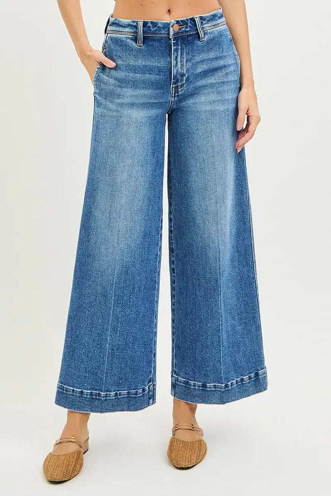 RISEN Slouchy Ankle Wide Jeans  Style Ratio