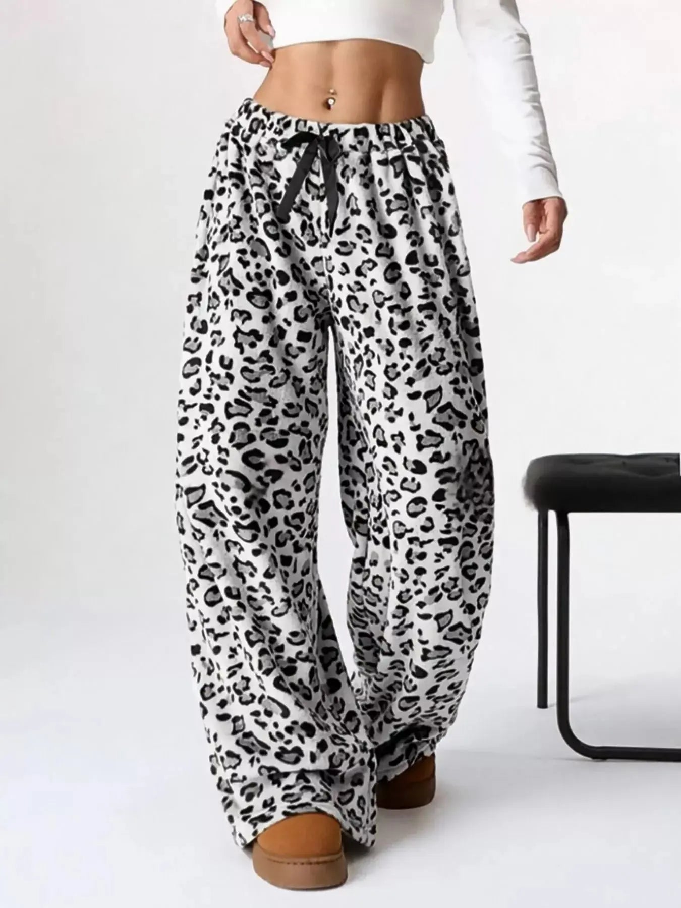 Drawstring Wide Leg Pants  Style Ratio