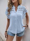 Swiss Dot Short Sleeve Blouse  Style Ratio