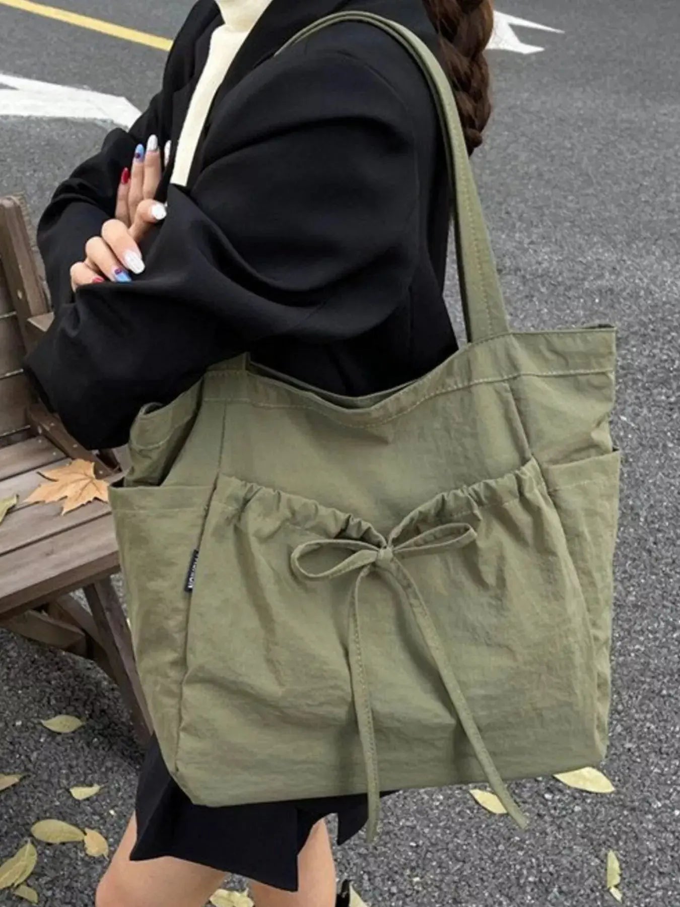 Lightweight Bow Decor Handbag  Style Ratio