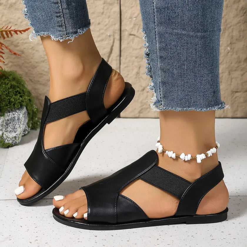 Open Toe Flats Sandals  Style Ratio