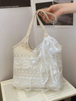 Lace Bowknot Woven Handbag  Style Ratio