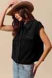 SO ME Cable Quilting Stitch Button Up Knit Vest  Style Ratio