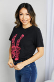 mineB Full Size Graphic Tunic Short Sleeve Shirt  Style Ratio