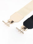 PU Elastic Wide Belt with Alloy Buckle  Style Ratio