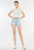 Kancan High Rise Repaired Mom Denim Shorts  Style Ratio