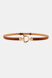 Toggle Buckle Skinny PU Belt  Style Ratio