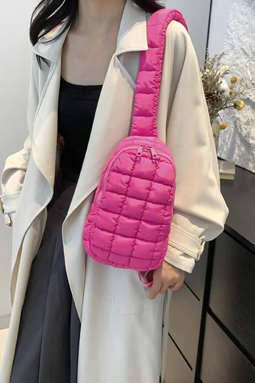 Quilted Nylon Crossbody Bag  Style Ratio