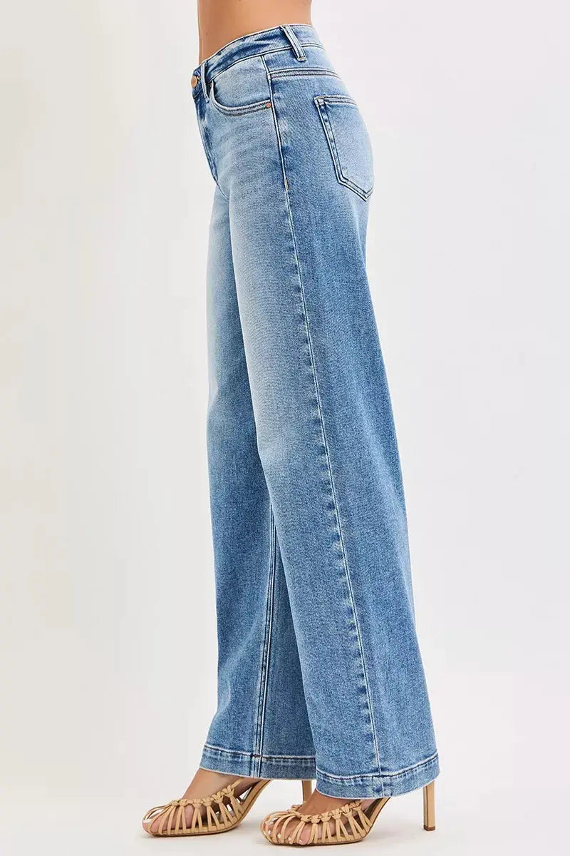 RISEN High Rise Wide Baggy Jeans  Style Ratio