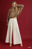 Umgee Leopard Print Balloon Sleeve Blouse  Style Ratio