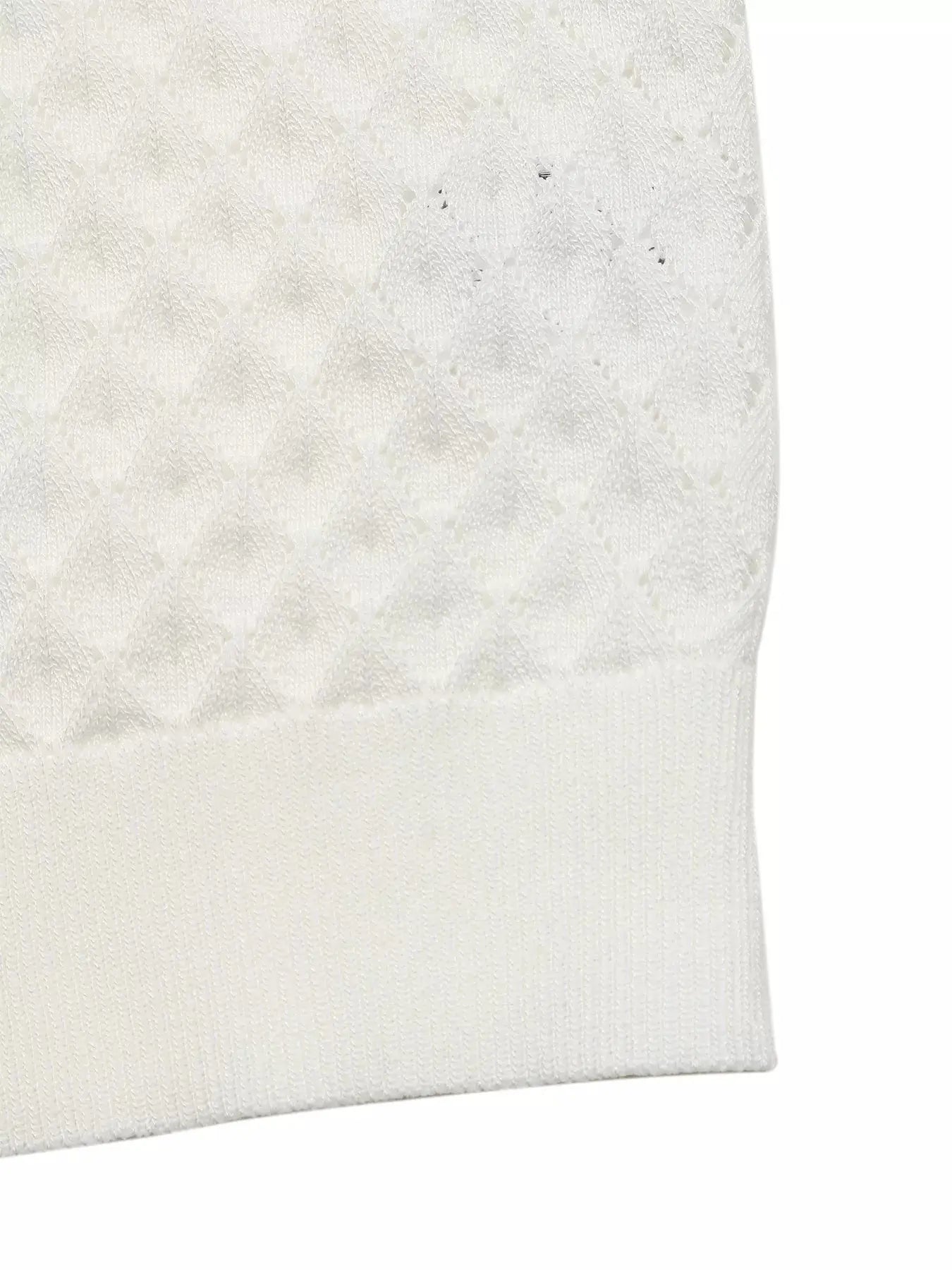 Textured Short Sleeve Knit Top  Style Ratio