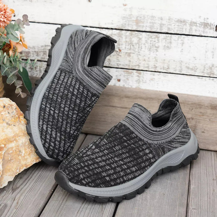 Round Toe Mesh Slip-Ons  Style Ratio