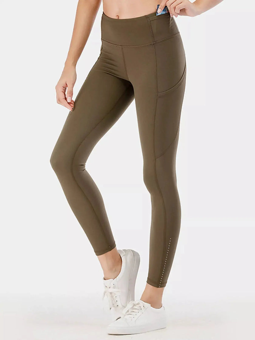 Full Size High-Waisted Active Leggings with Pockets  Style Ratio