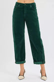 RISEN High Rise Crop Barrel Cordurory Pants  Style Ratio
