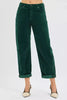 RISEN High Rise Crop Barrel Cordurory Pants  Style Ratio