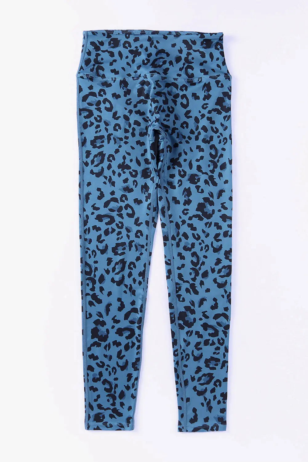 Leopard Print Wide Waistband Leggings  Style Ratio