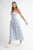 Mable Sweetheart Neckline Floral Printed Midi Dress  Style Ratio