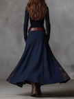 Full Size Plaid Button Front Long Sleeve Dress  Style Ratio
