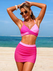 Two Tone Cami and Skort Swim Set  Style Ratio