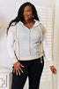 Double Take Color Block Exposed Seam Drawstring Hoodie  Style Ratio
