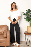 Mandy Swiss Dot Puff Sleeve Square Neck Blouse  Style Ratio