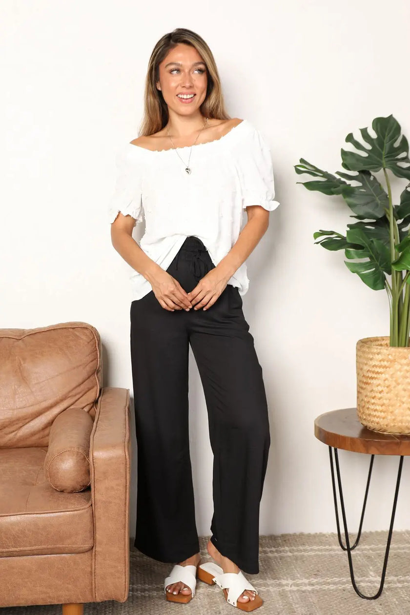 Mandy Swiss Dot Puff Sleeve Square Neck Blouse  Style Ratio