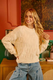 BiBi Checker Board Drop Shoulder Sweater  Style Ratio