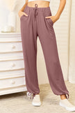 Basic Bae Full Size Soft Rayon Drawstring Joggers  Style Ratio