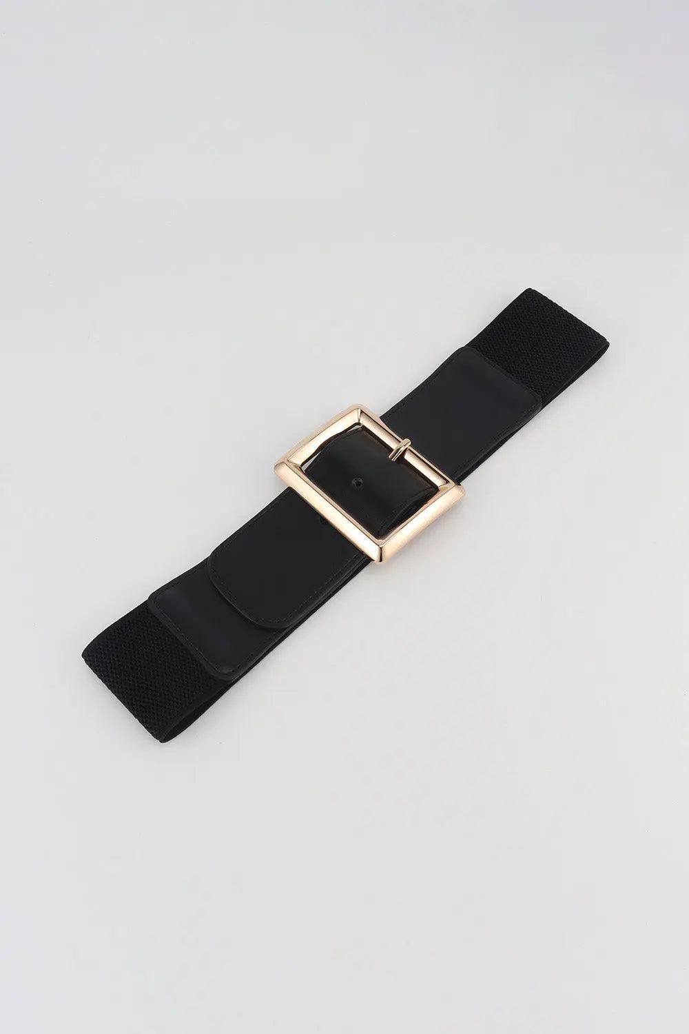 Rectangle Buckle Elastic Wide Belt  Style Ratio