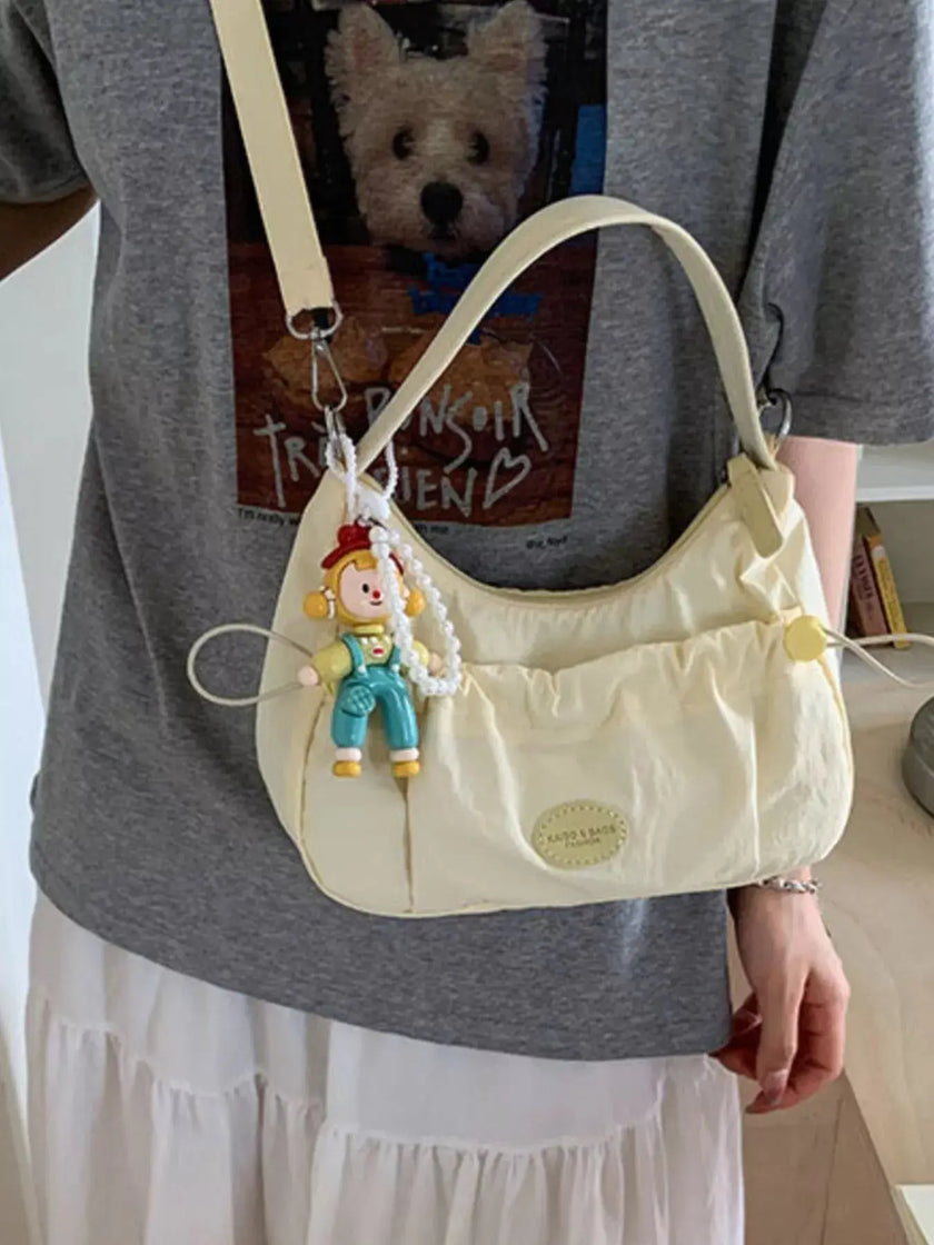 Drawstring Ruched Lightweight Crossbody Bag  Style Ratio
