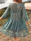 Lace Detail Plunge Cover-Up  Style Ratio
