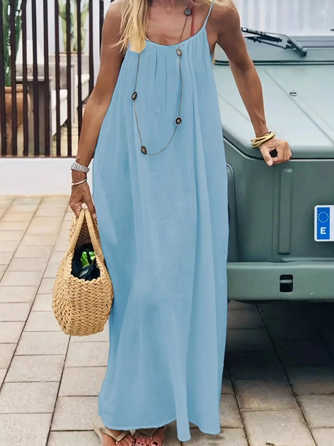 Backless Scoop Neck Maxi Dress  Style Ratio