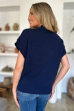 Double Take Full Size Mock Neck Short Sleeve Sweater  Style Ratio
